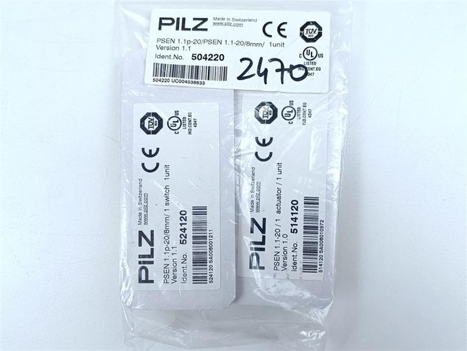 Pilz PSEN 1.1p-20/PSEN 1.1-20/8mm Ident.No.: 504220 UNUSED & OVP