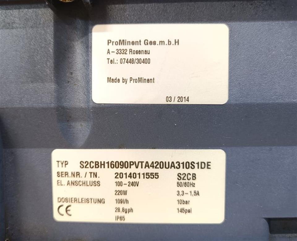 ProMinent AF 63/ 4E-11 Motor + S2CBH16090PVTA420UA310S1DE + Keypad TOP ZUSTAND