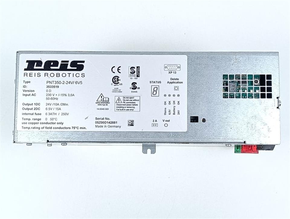Reis Robotics Power supply PNT350-2-24V/6V5 Id-Nr. 3533519 TOP ZUSTAND & TESTED