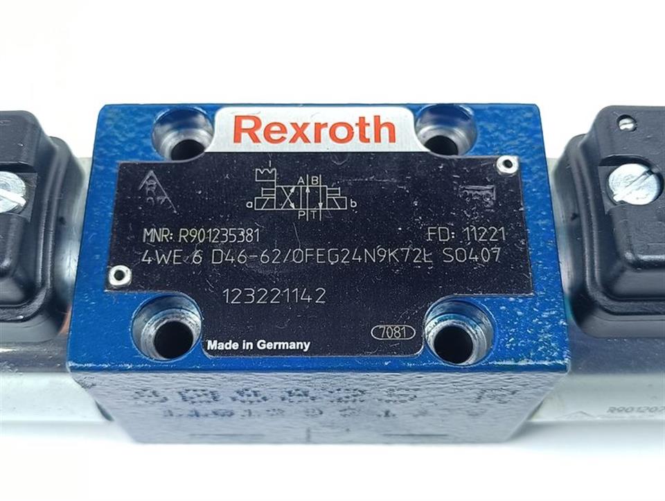 Rexroth Wegeventil 4WE 6 D46-62/OFEG24N9K72L SO407 MNR: R901235381 TOP ZUSTAND