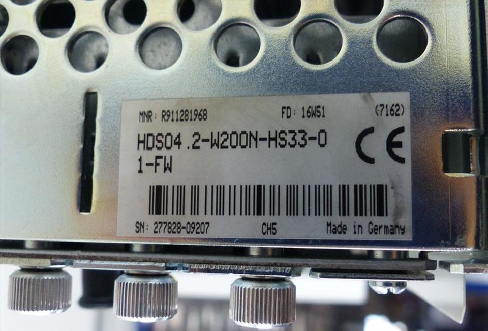 Rexroth Indramat HDS04.2-W200N-HS33-01-FW R911281968 + Memory Card NEUWERTIG
