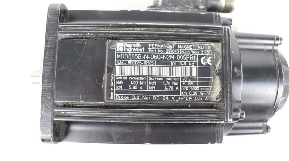 Rexroth Indramat MDD065B-N-060-N2M-095PB1 Servo Motor TOP ZUSTAND