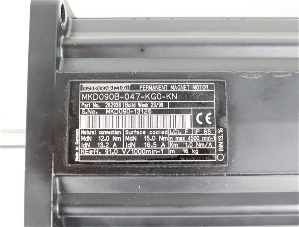Rexroth Indramat MKD090B-047-KG0-KN max. 4500 Servomotor TESTED & TOP ZUSTAND