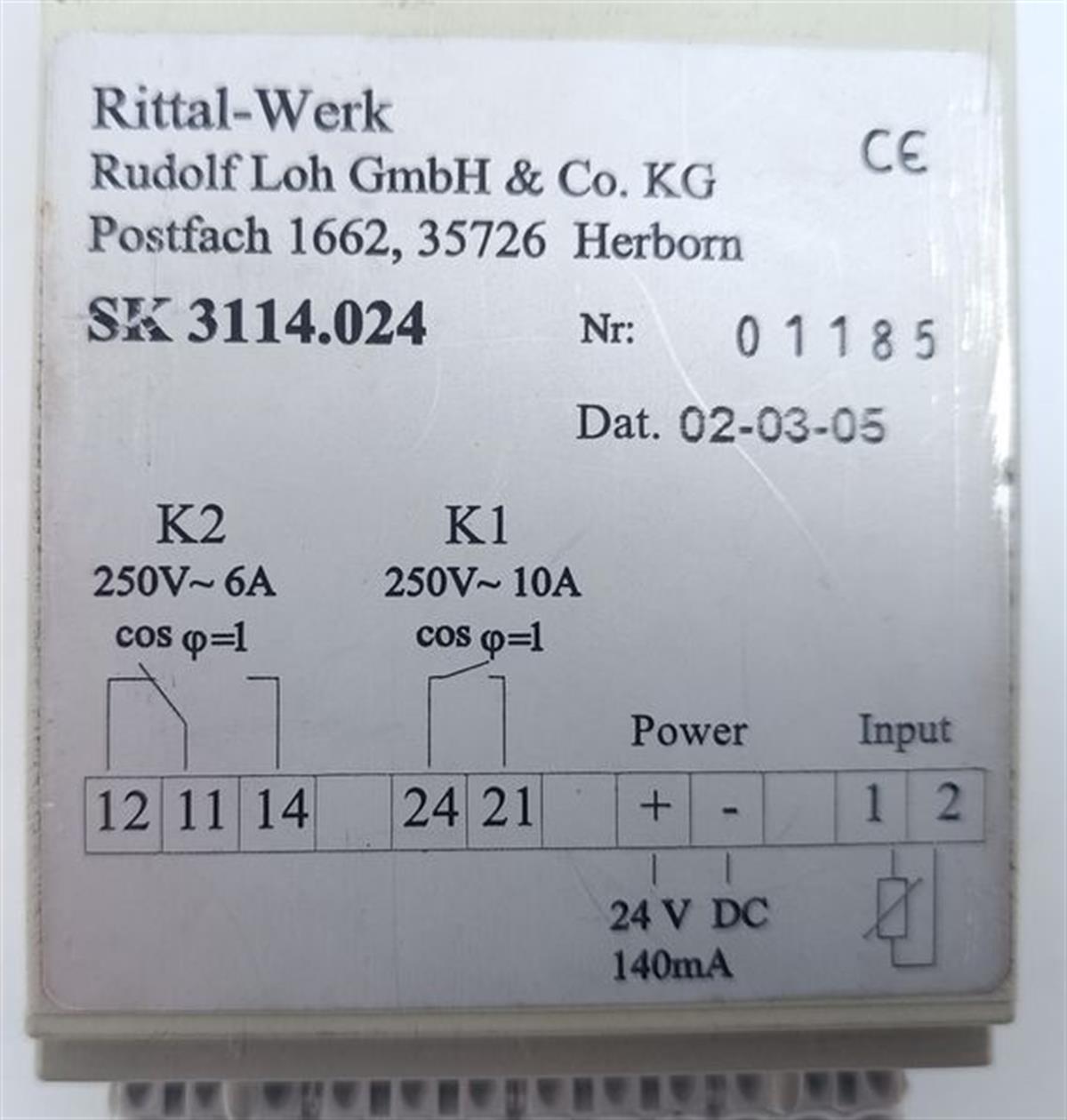 Rittal Schaltschrank-Temperaturanzeige SK3114.024 TESTED