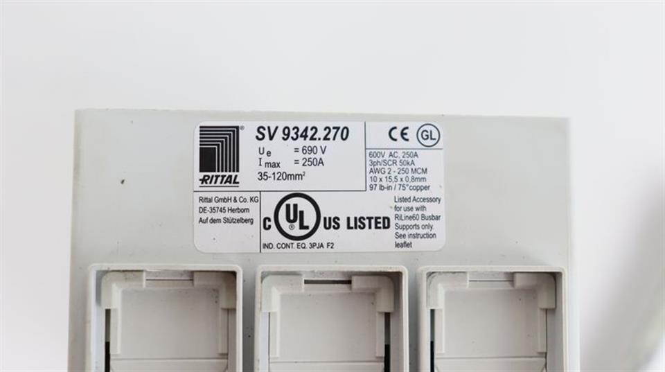 Rittal SV9342.270 Anschlussadapter bis 250A RiLine60 Adapter 690V BUSBAR 9342270