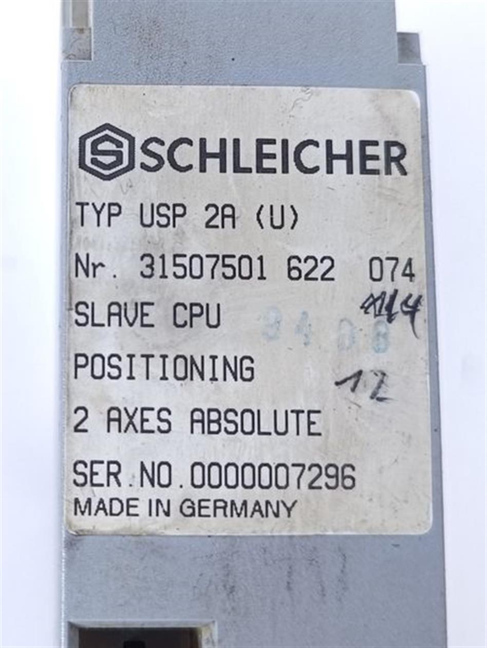 Schleicher Typ USP 2A (U) Nr. 31507501 622 Slave CPU Positioning TESTED