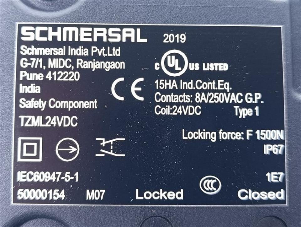 Schmersal TZML24VDC UNUSED & OVP