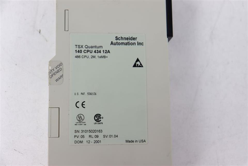 Schneider Automation Inc 140 CPU 434 12A TSX Quantum 486 CPU 2M 1xMB