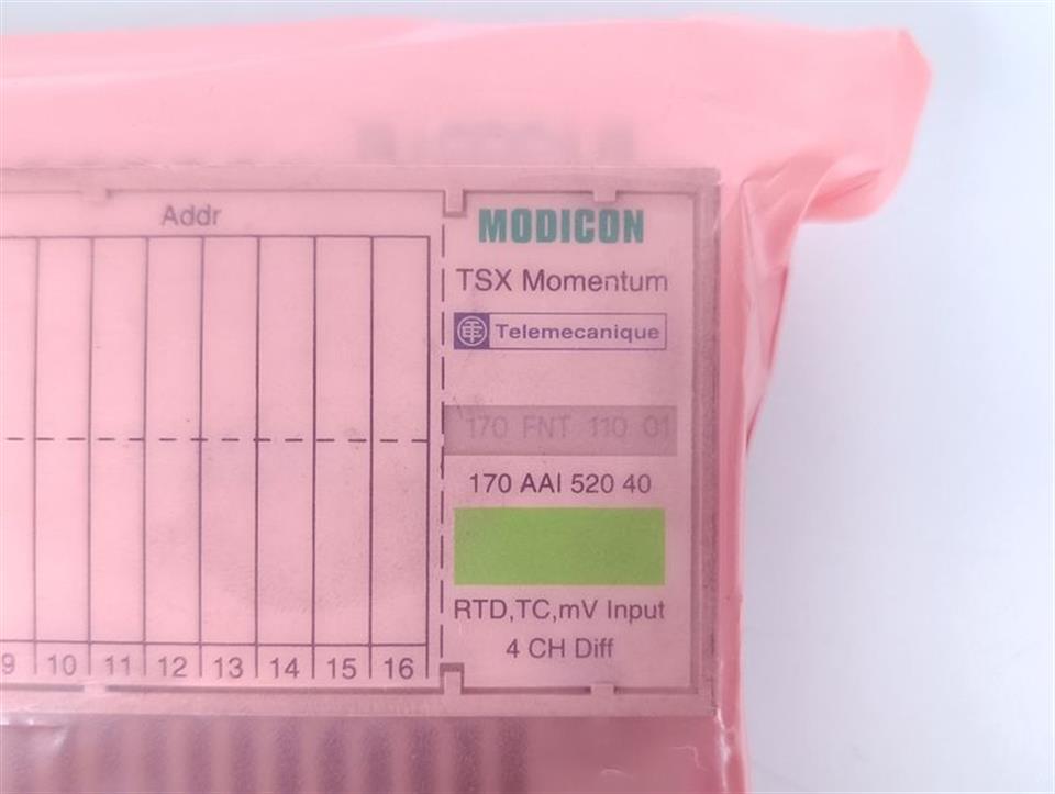 Schneider Automation INC TSX MOMENTUM 170AAI52040 I/O Base TOP ZUSTAND