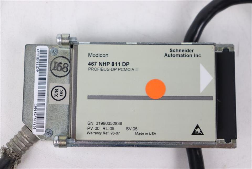 Schneider Automation PROFIBUS-DP PCMCIA, 467 NHP 811 DP PV:00 RL:05 SV:05