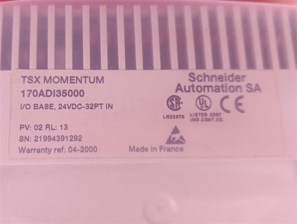 Schneider Automation SA TSX Momentum 170ADI35000 + 170FNT11001 TOP ZUSTAND