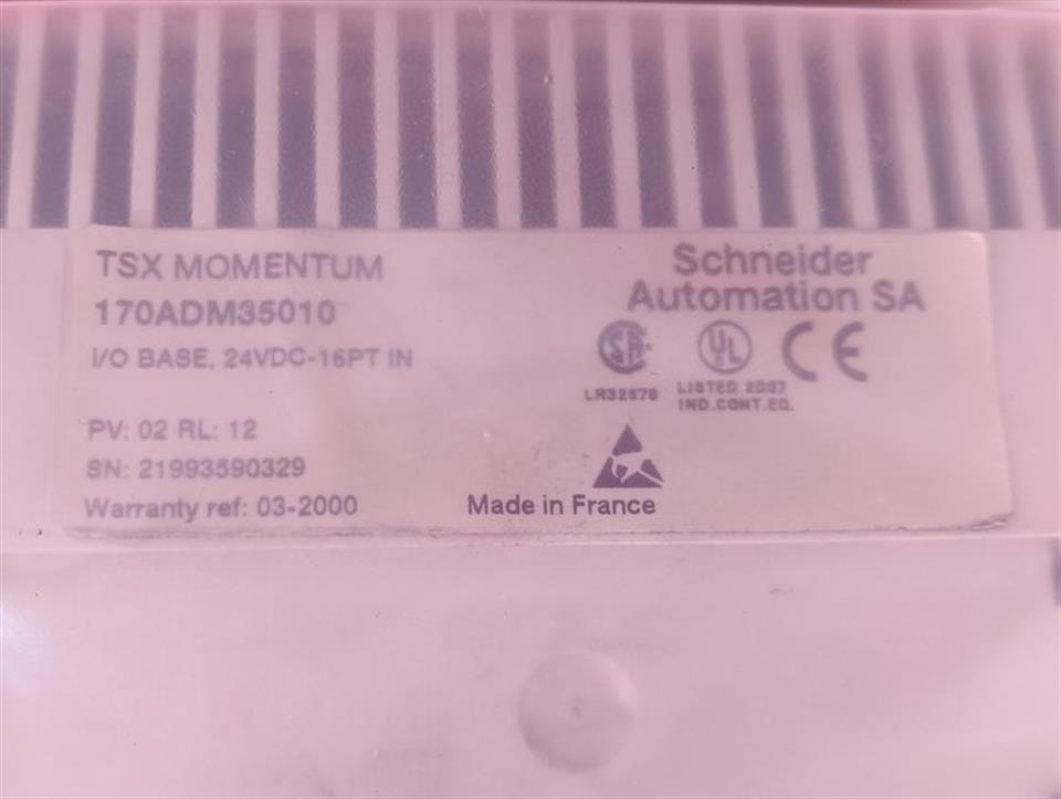 Schneider Automation SA TSX MOMENTUM 170ADM35010 + 170INT11000 TOP ZUSTAND