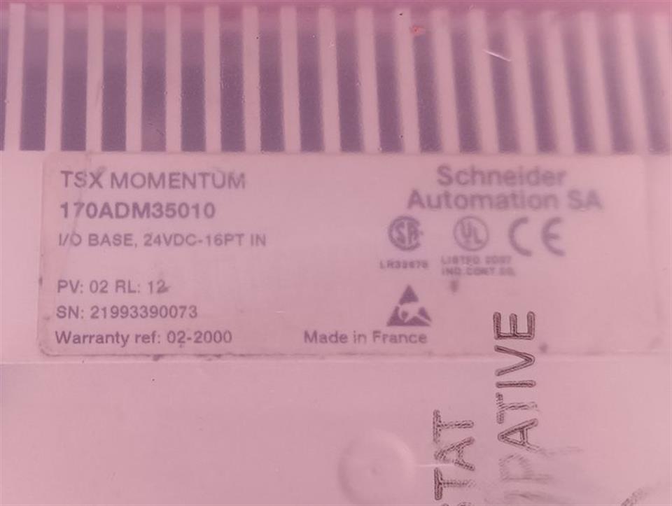 Schneider Automation SA TSX MOMENTUM  170ADM35010 + 170INT11000 TOP ZUSTAND