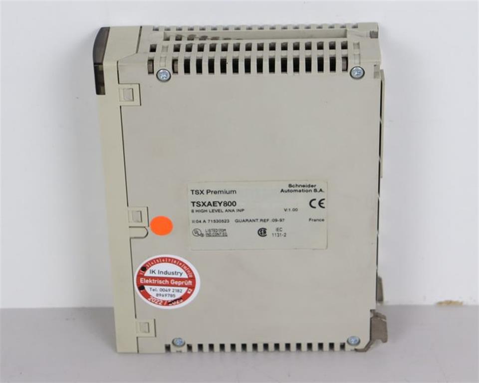 Schneider Automation SA TSX Premium TSXAEY800 8 High Level ANA INP TESTED