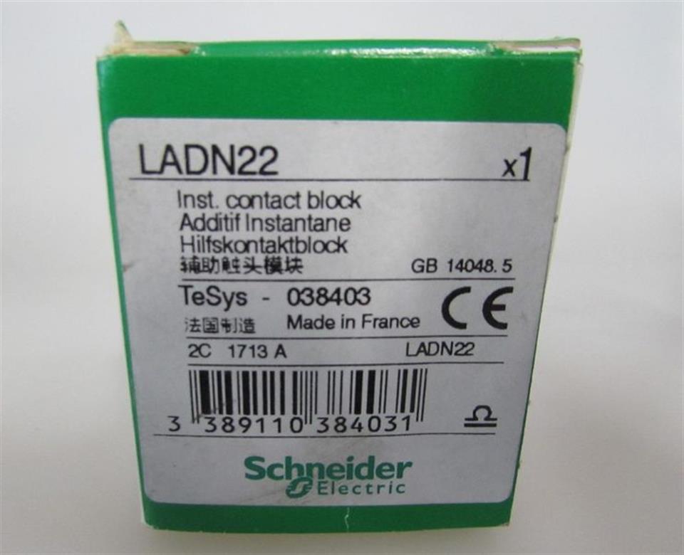 Schneider Electric LADN22 Inst. contact block TeSsy - 038403 UNUSED OVP