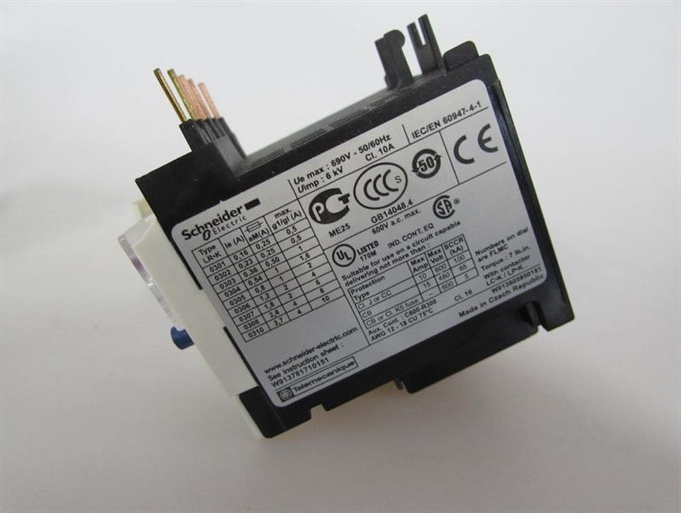 Schneider Electric LR2 K0306 LR2K0306 Therm. Motorschutzrelais TeSys 023042 OVP