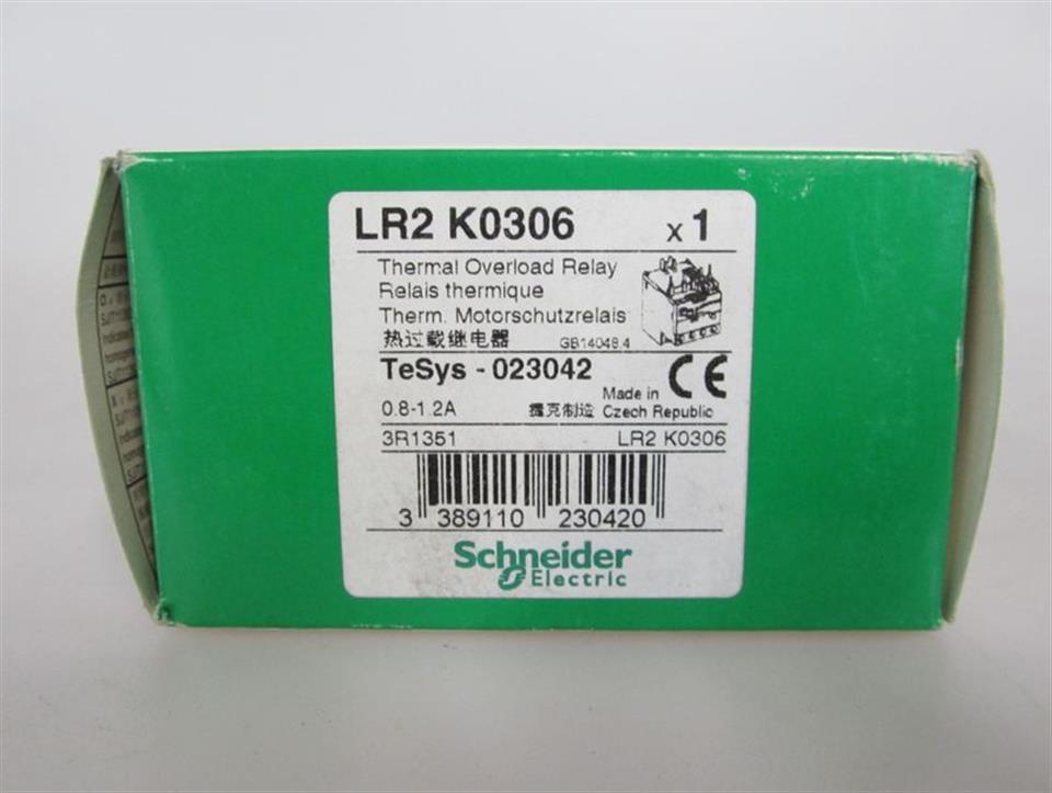Schneider Electric LR2 K0306 LR2K0306 Therm. Motorschutzrelais TeSys 023042 OVP