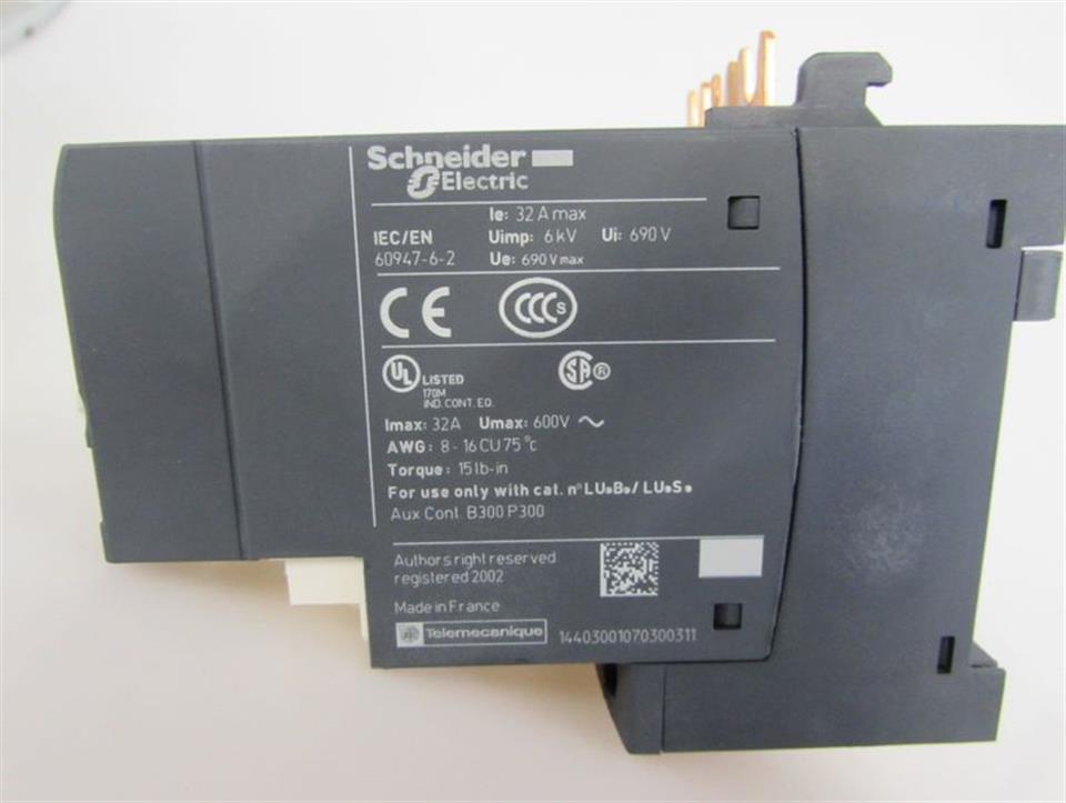 Schneider Electric LU2MB0FU LU2M B0FU Reverser Block Wendeblock TeSys 036380 OVP
