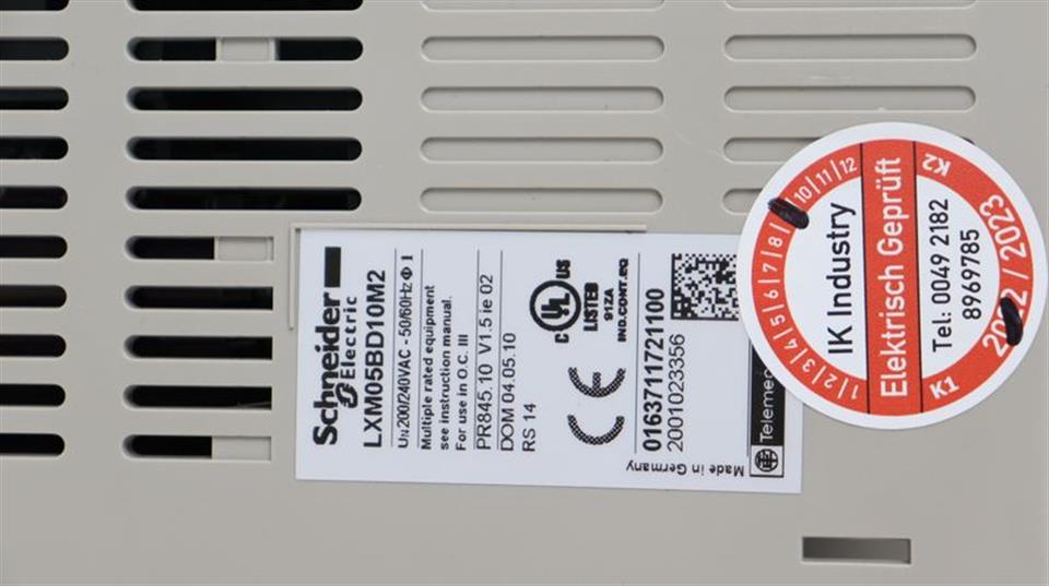 Schneider Electric LXM05BD10M2 Lexium 05 240V 0.75kW TESTED TOP ZUSTAND