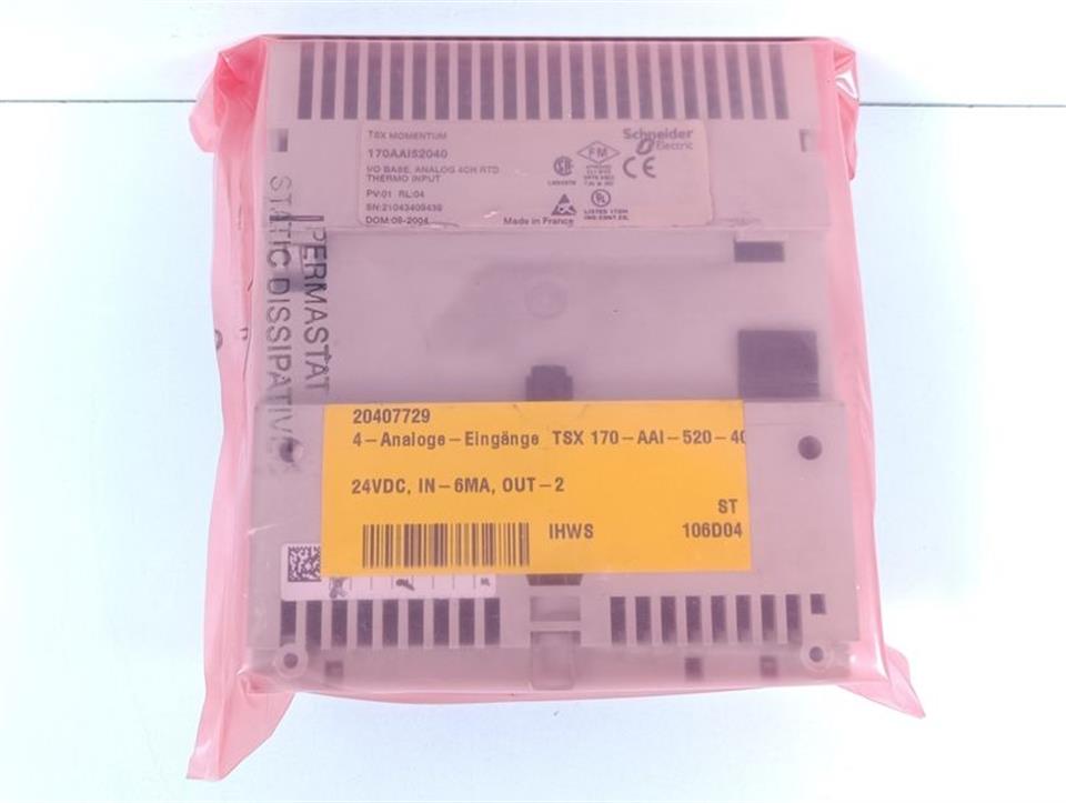 Schneider Electric TSX MOMENTUM 170AAI52040 I/O Base ohne Abdeckung TOP ZUSTAND