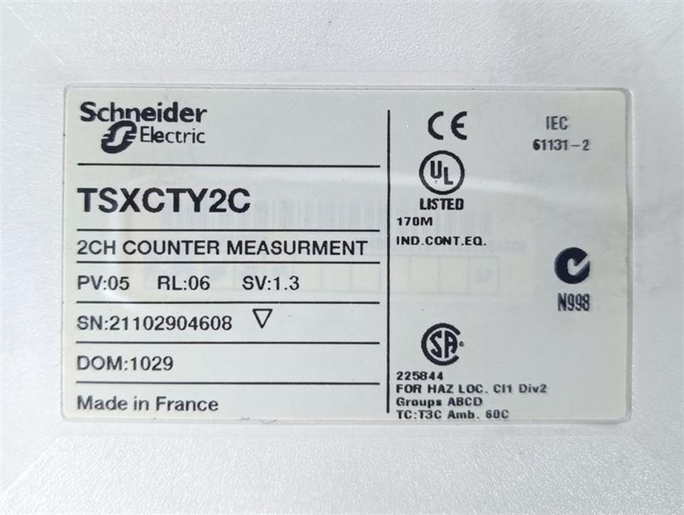 Schneider Electric TSXCTY2C 2CH Counter Measurement TOP ZUSTAND & OVP