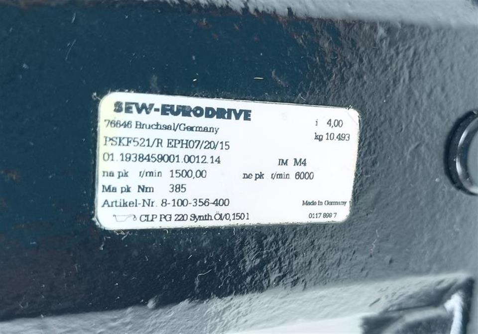SEW-Eurodrive Getriebe PSKF521/R EPH07/20/15 i=4 NEUWERTIG