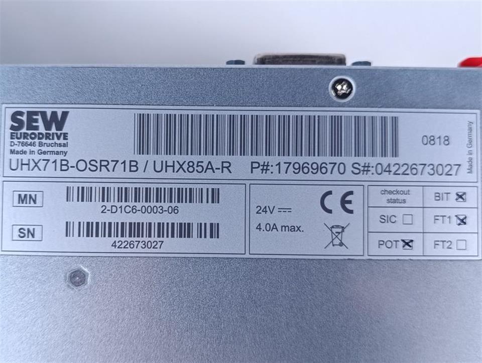 SEW Eurodrive UHX71B-OSR71B / UHX85A-R 24V 4.0A TESTED & NEUWERTIG