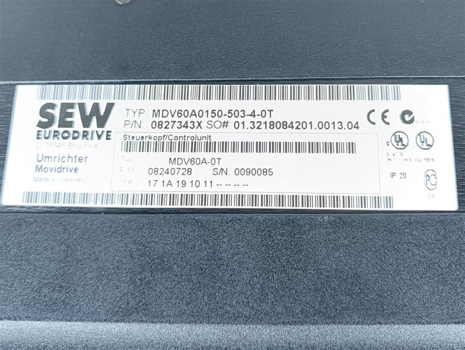 SEW MDV60A0150-503-4-0T MDx60A0150-503-4-00 Umrichter  TESTED & TOP ZUSTAND