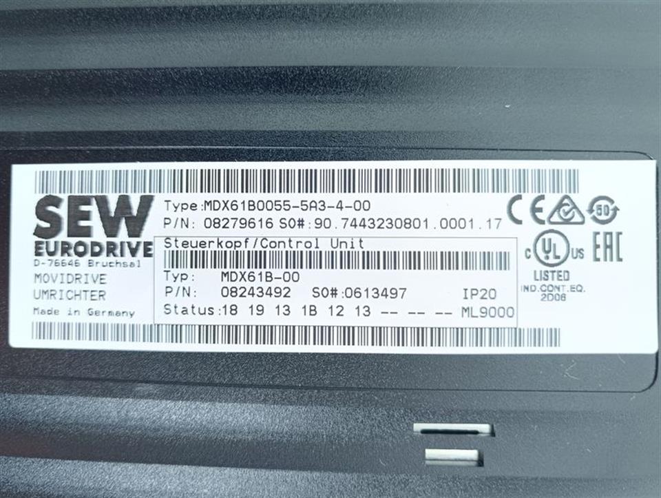 SEW MDX61B0055-5A3-4-00 MDX60A0054-5A3-4-00 5,5kw 400V TESTED & NEUWERTIG