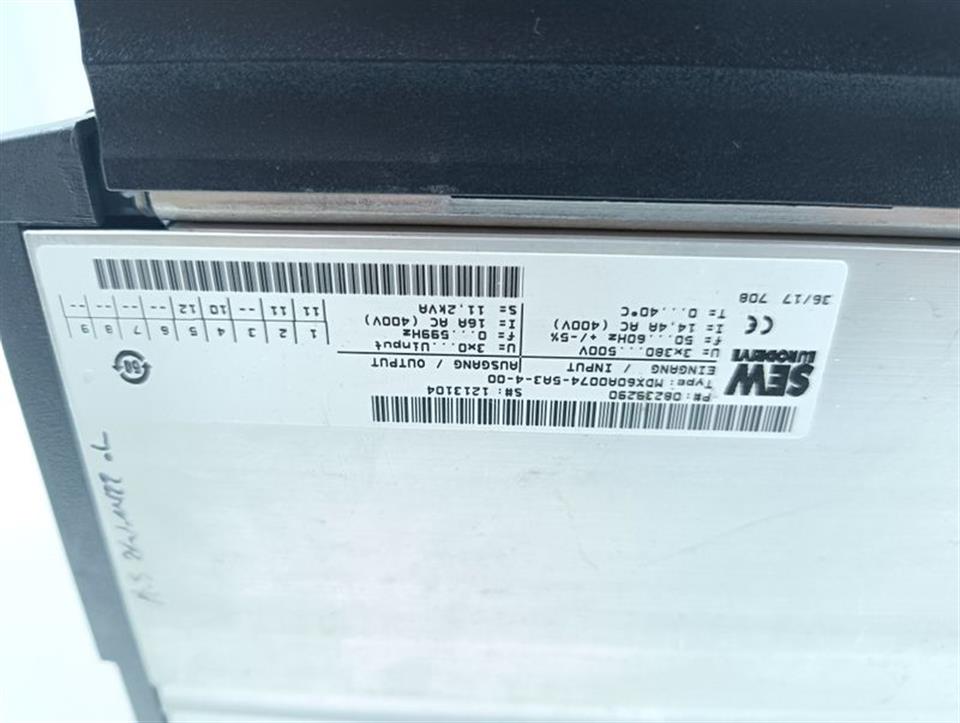 SEW MDX61B0075-5A3-4-0T + DFP21B MDX60A0074-5A3-4-00 7,5kw TESTED & TOP ZUSTAND