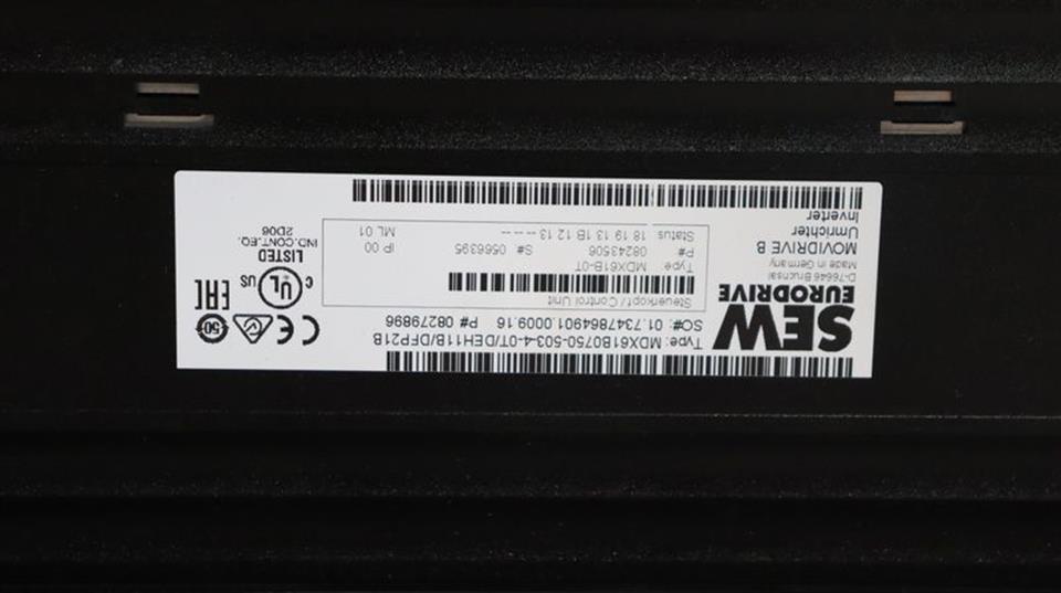 SEW MDX61B0750-503-4-0T MDX61B-00/0T + MDX60A0750-503-4-00 TESTED & TOP ZUSTAND