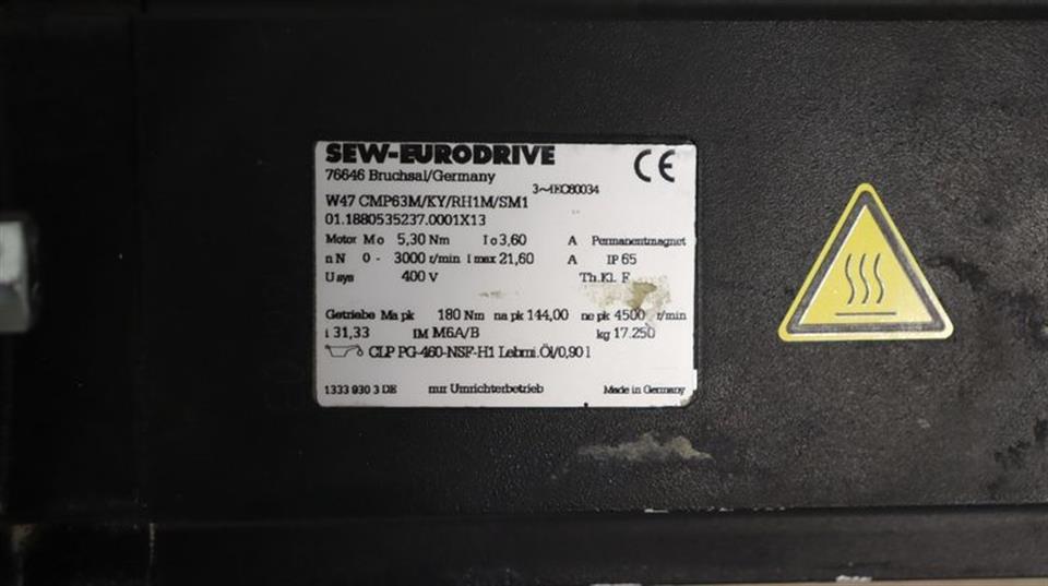 SEW Servo Getriebe Motor WT47 CMP63M/KY/RH1M/SM1 + W47/A  NEUWERTIG