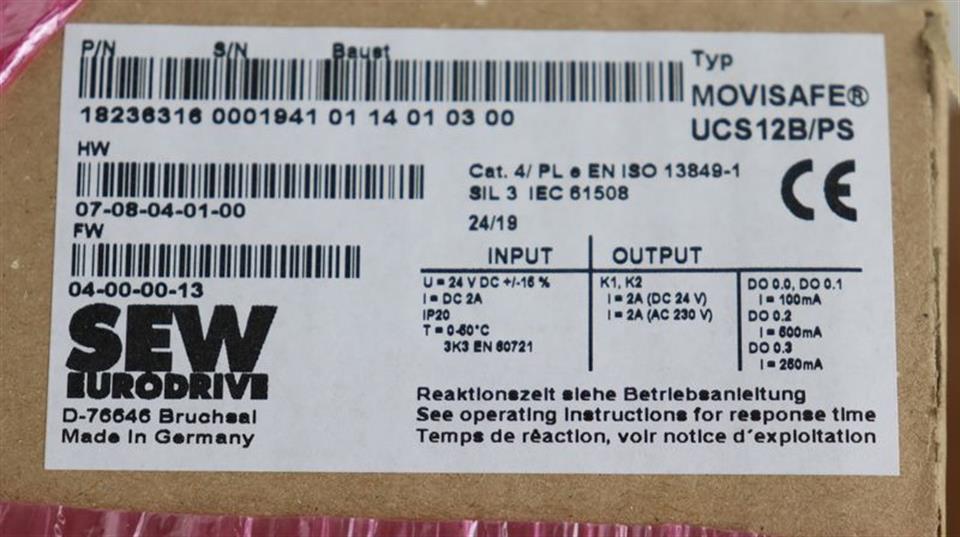 SEW UCS12B/PS Movisafe UNUSED & OVP