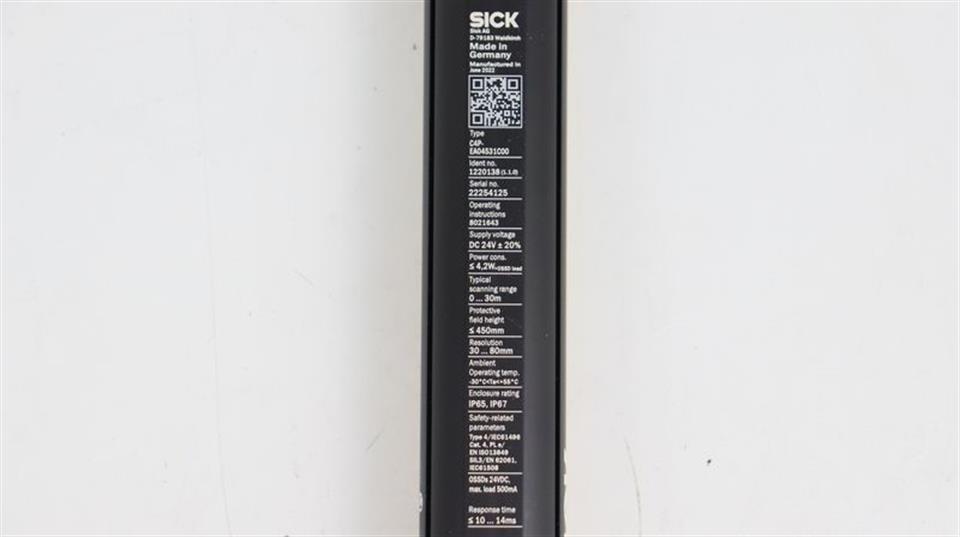 Sick deTec4 Receiver C4P-EA04531C00 C4PEA04531C00 Id.no. 1220138 450mm UNUSED