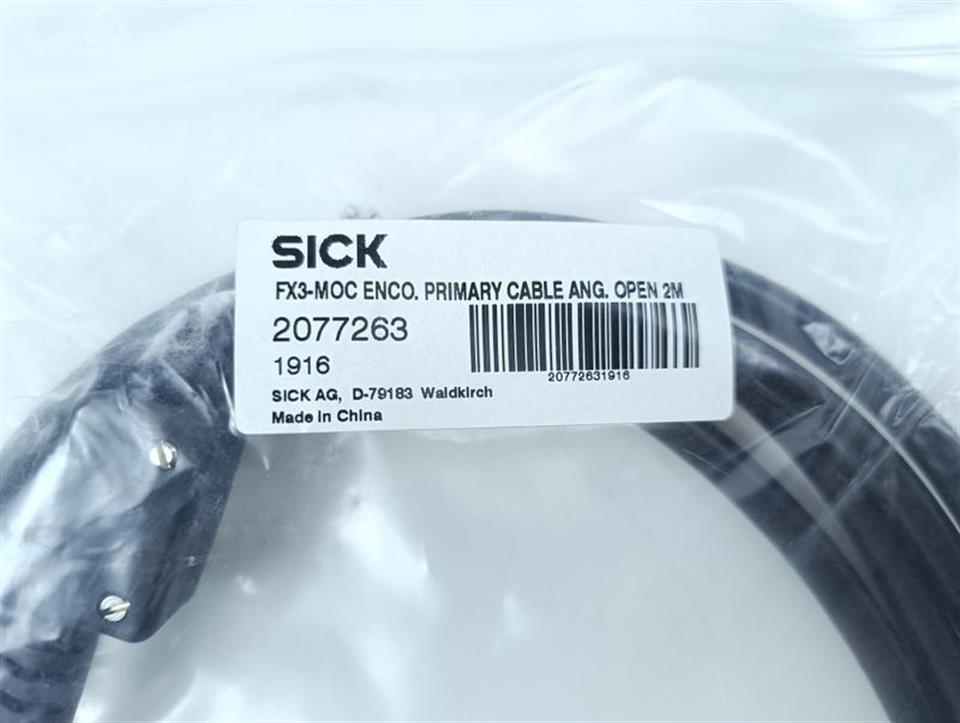 SICK FX3-MOC ENCO. PRIMARY CABLE ANG. OPEN 2M UNUSED