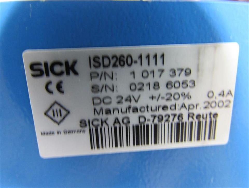 SICK ISD260-1111 Distanzsensor P/N 1017379 24V 0,4A NEUWERTIG