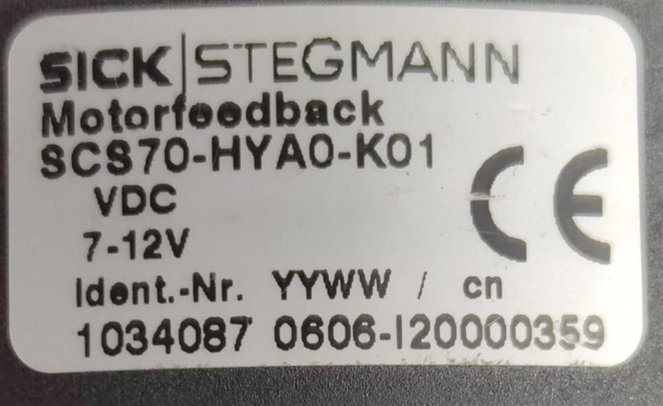 SICK Stegmann SCS70-HYA0-K01 IdNr.1034087 SCS70HYA0K01 Drehgeber NEUWERTIG