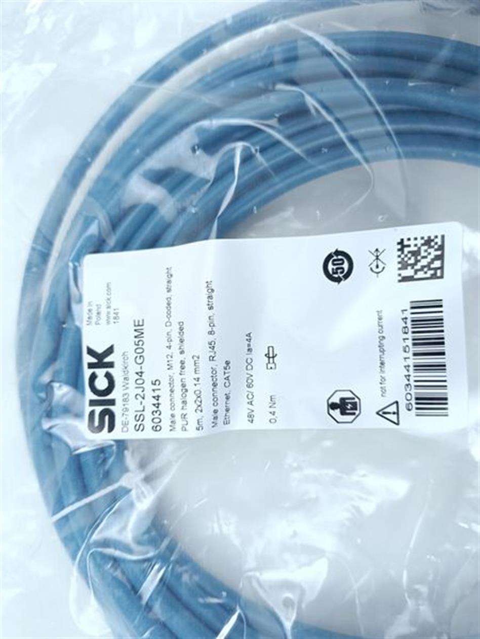 SICK SSL-2J04-G05ME 6034415 ETHERNET CABLE 5m UNUSED & OVP & SEALED