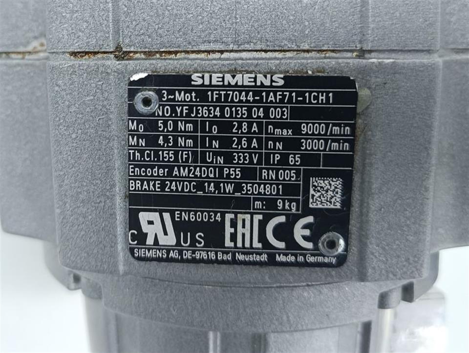 Siemens 1FT7044-1AF71-1CH1 Servomotor TESTED & TOP ZUSTAND
