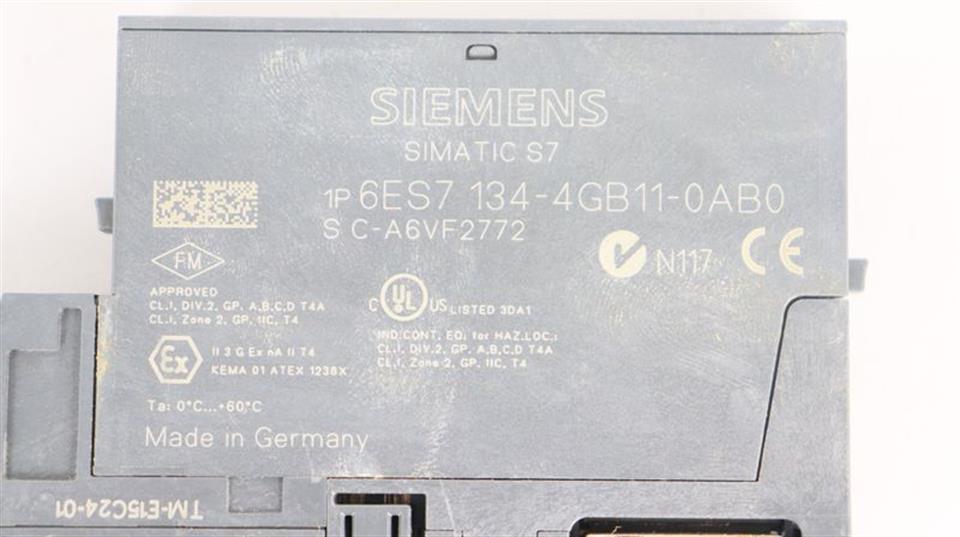Siemens 2AI I 4 Wire 6ES7 134-4GB11-0AB0 + 6ES7 193-4CB30-0AA0 TOP CONDITION