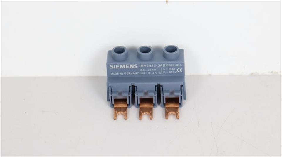 SIEMENS 3-PHASEN-EINSPEISKLEMME 3RV2925-5AB 3RV2 925-5AB TOP ZUSTAND
