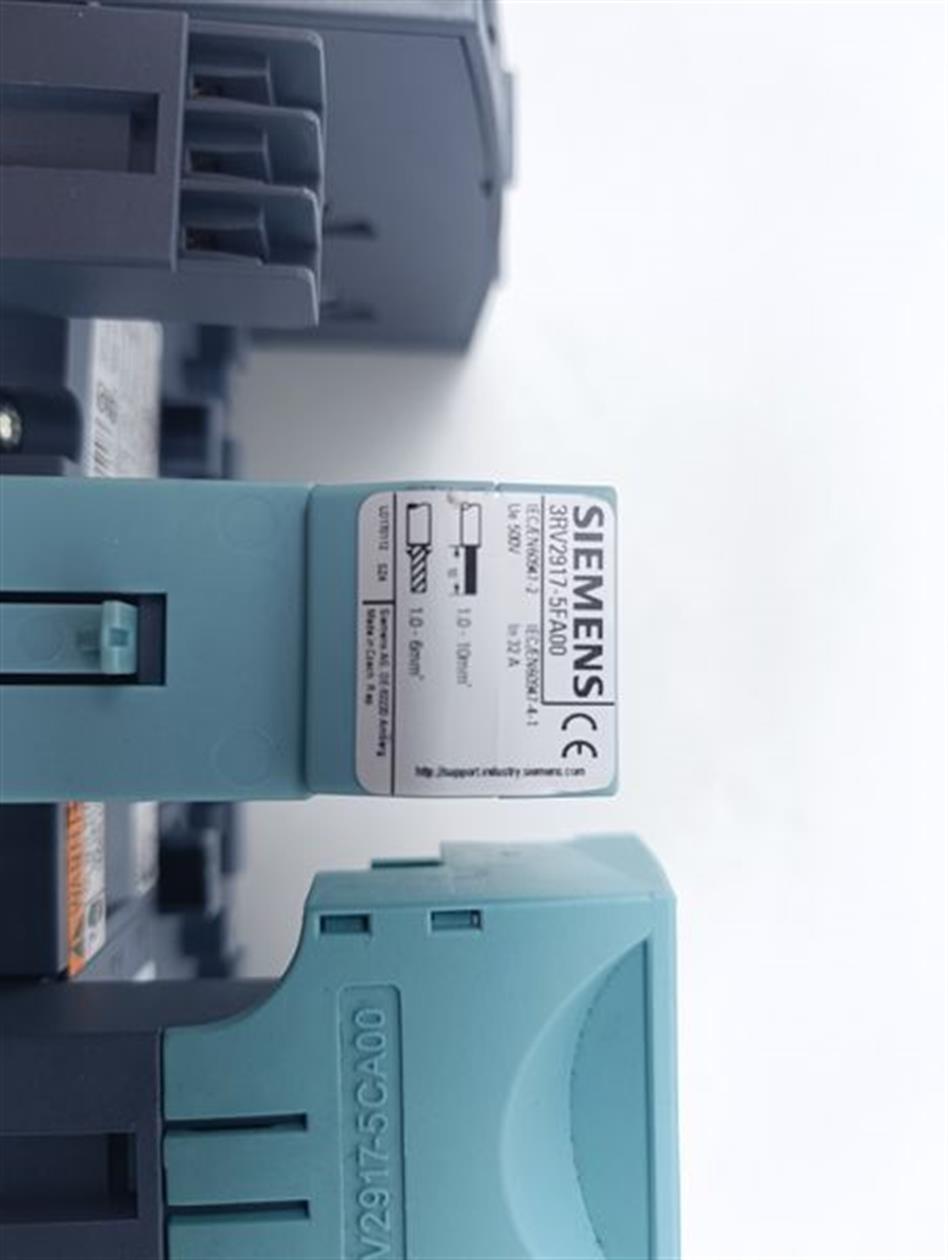 Siemens 3-Phasen-Sammelschiene 3RV2917-1A + 3RV2917-1E TOP ZUSTAND