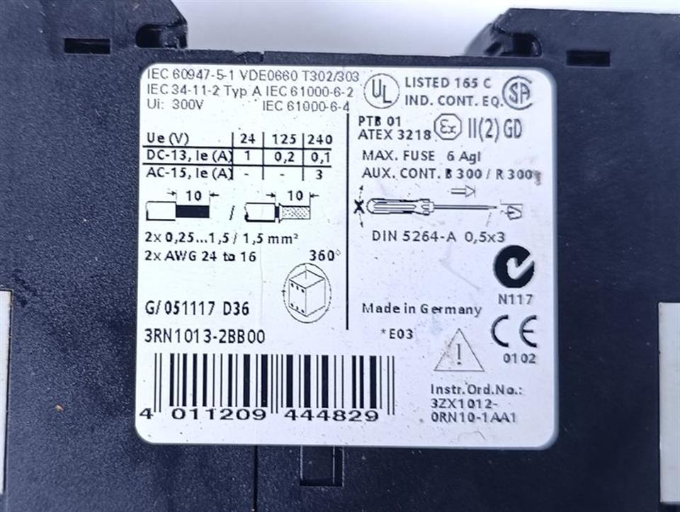 Siemens 3RN1013-2BB00 Thermistor-Motorschutz  TOP ZUSTAND