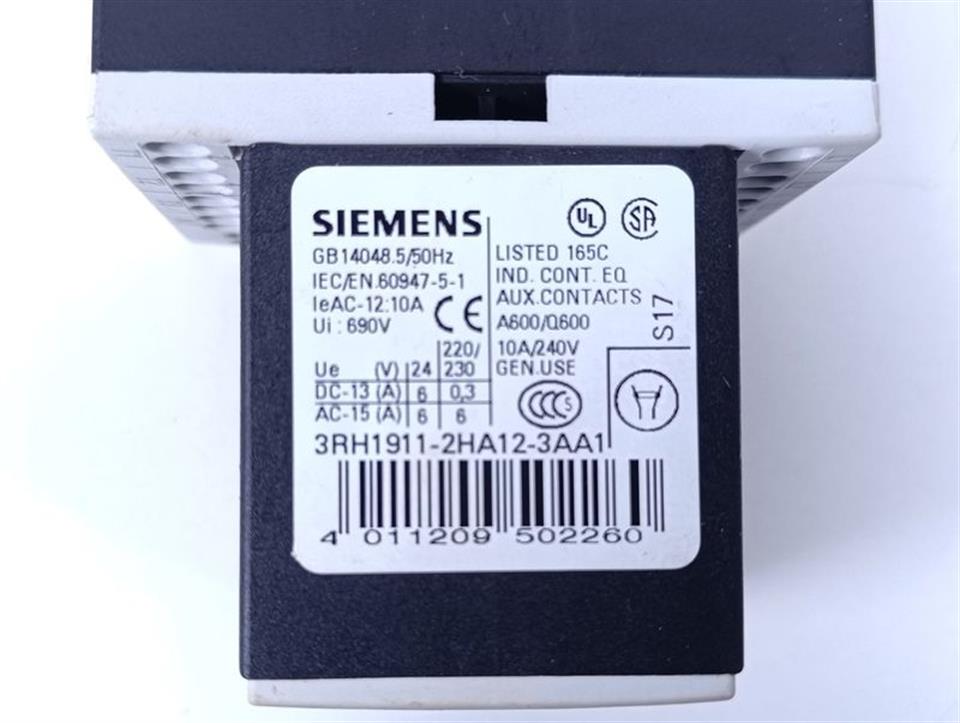 Siemens 3RT1016-2BB44-3MA0 + 3RT1916-1BB00 + 3RH1911-2HA12-3AA1 TOP ZUSTAND