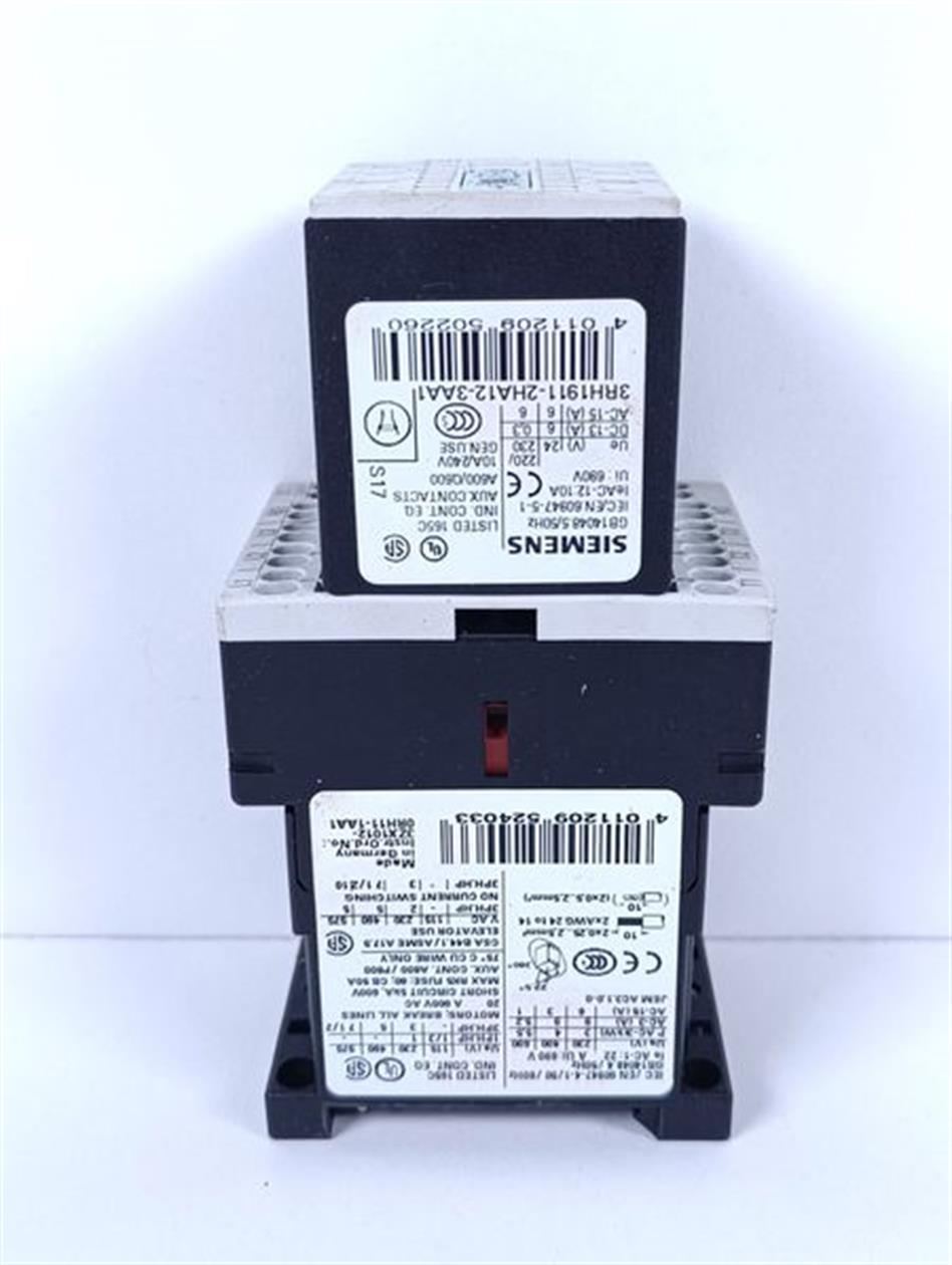 Siemens 3RT1016-2BB44-3MA0 + 3RT1916-1BB00 + 3RH1911-2HA12-3AA1 TOP ZUSTAND