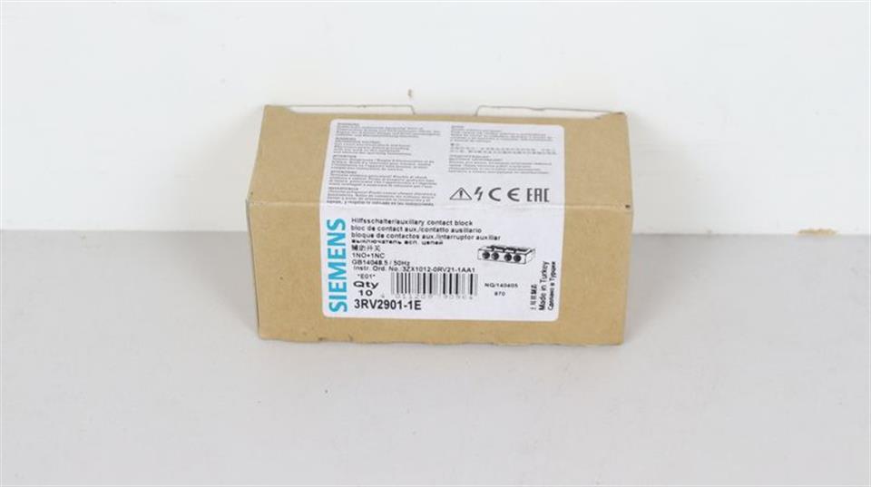 Siemens 3RV2901-1E UNUSED & OVP Qty: 02