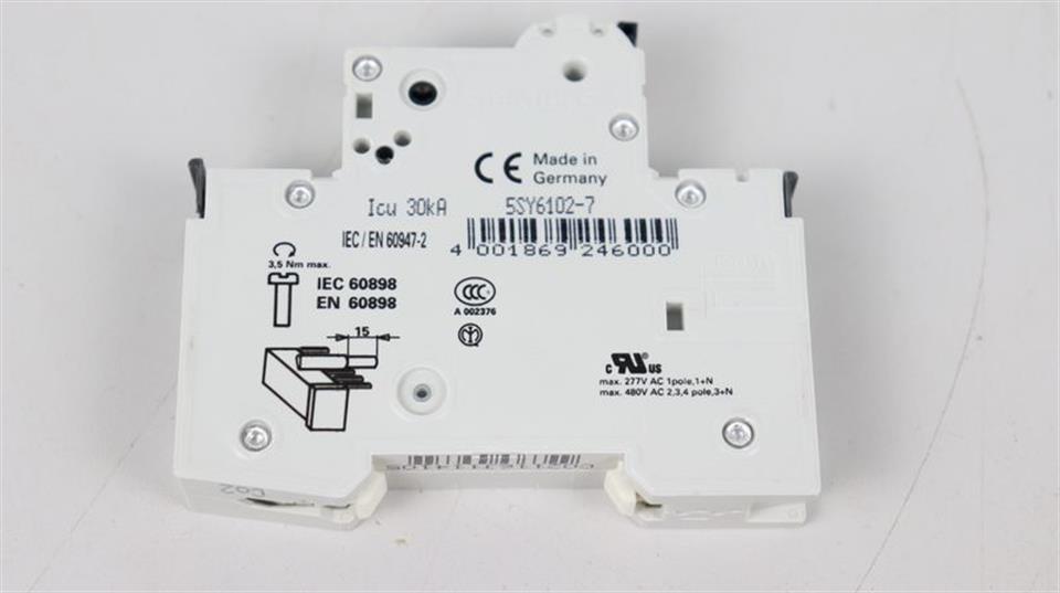 SIEMENS 5SY6102-7 Leistungsschutzschalter UNUSED & OVP