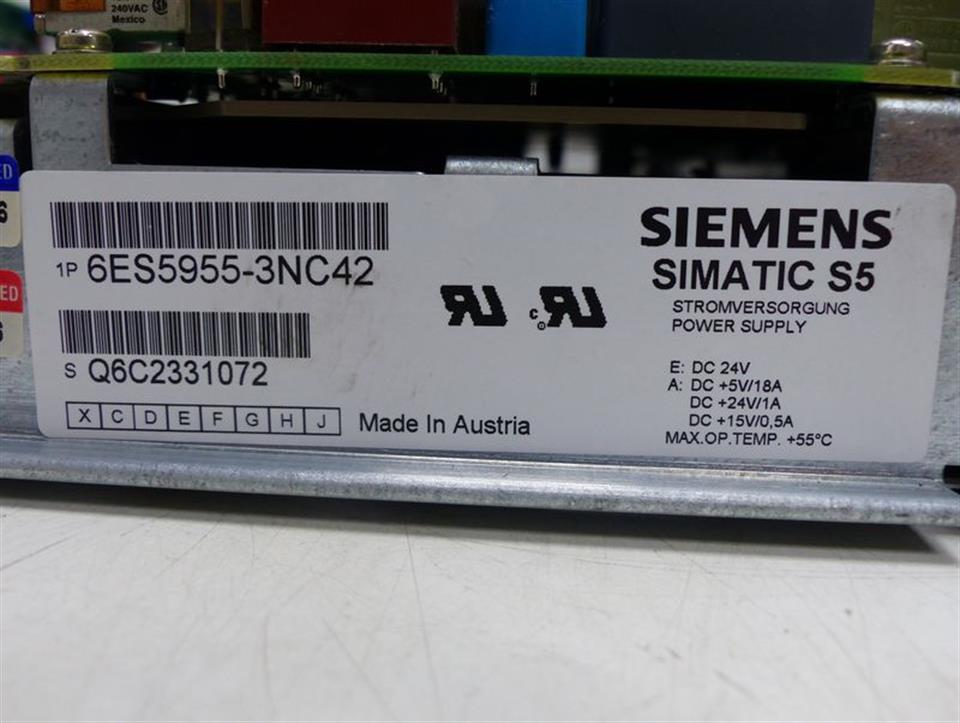 Siemens 6ES5 955-3NC42 6ES5955-3NC42 Power Supply E-Stand B NEUWERTIG TESTED OVP