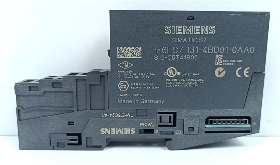 Siemens 6ES7 131-4BD01-0AA0 Modul + 6ES7 193-4CA30-0AA0 Sockel NEUWERTIG