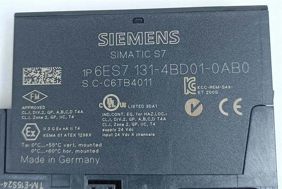 Siemens 6ES7 131-4BD01-0AB0 Modul + 6ES7 193-4CB20-0AA0 Sockel TOP ZUSTAND